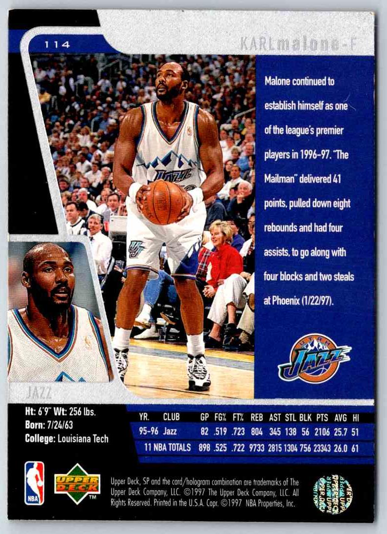 1998 Upper Deck Karl Malone