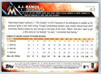 2016 Topps A.J. Ramos #42