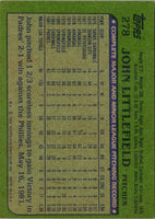 1982 Topps John Littlefield #278