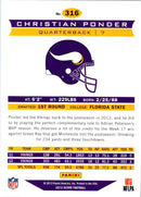 2013 Score Christian Ponder