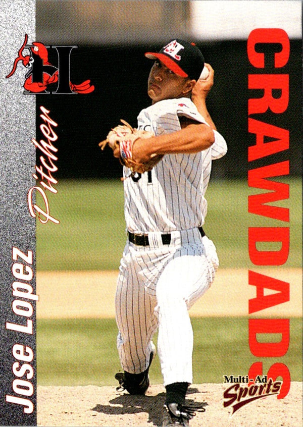 2000 Multi-Ad Hickory Crawdads Jose Lopez #21