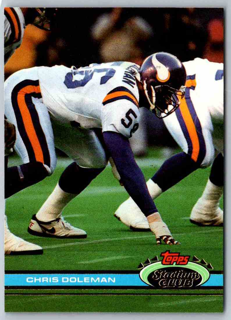 1991 Topps Stadium Club Football Chris Doleman