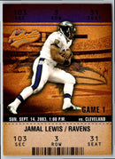 2003 Fleer Authentix Jamal Lewis