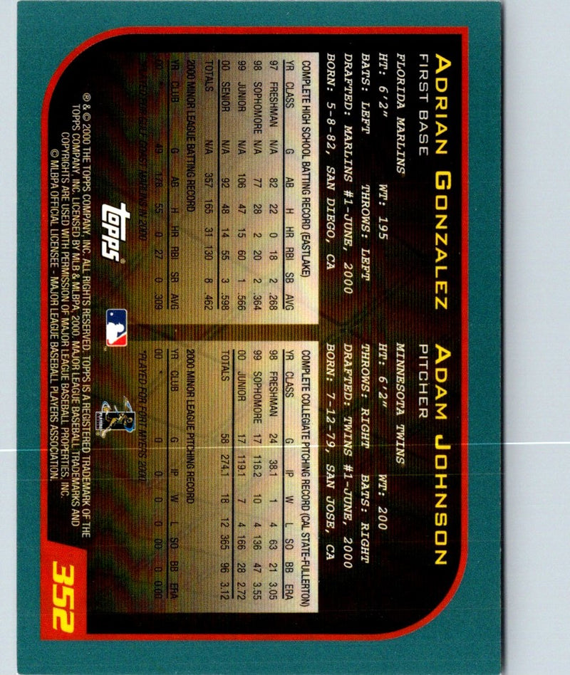 1999 Topps MVP Promotion Draft Picks Adam Everett/Chip Ambres