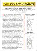 1991 Topps Magazine Kirk Dressendorfer