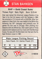 1989 T&M Senior League Stan Bahnsen #4