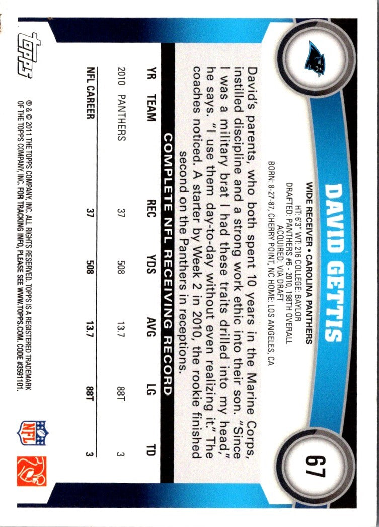 2011 Topps David Gettis