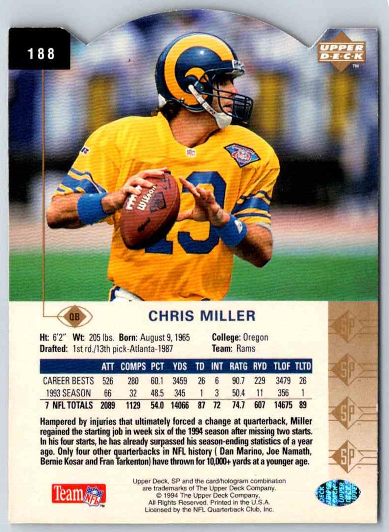 1994 Upper Deck Chris Miller