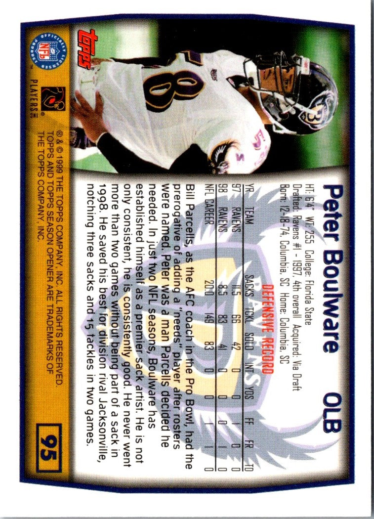 1999 Topps Season Opener Peter Boulware