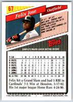 1993 Topps Felix Jose #67