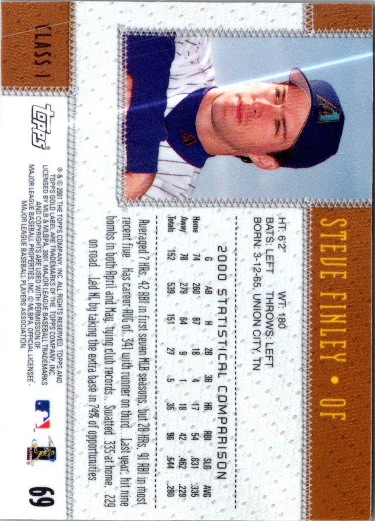 2001 Topps Gold Label Steve Finley