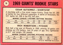 1969 Topps Giants Rookies - Cesar Gutierrez/Rich Robertson