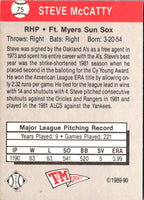 1989 T&M Senior League Steve McCatty #75