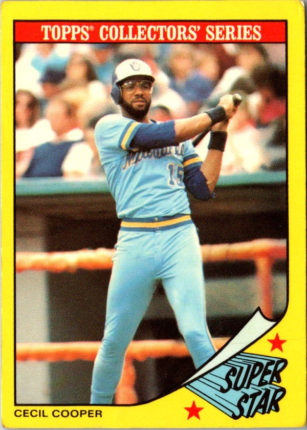 1986 Topps Baseball Champion Superstars Cecil Cooper #8