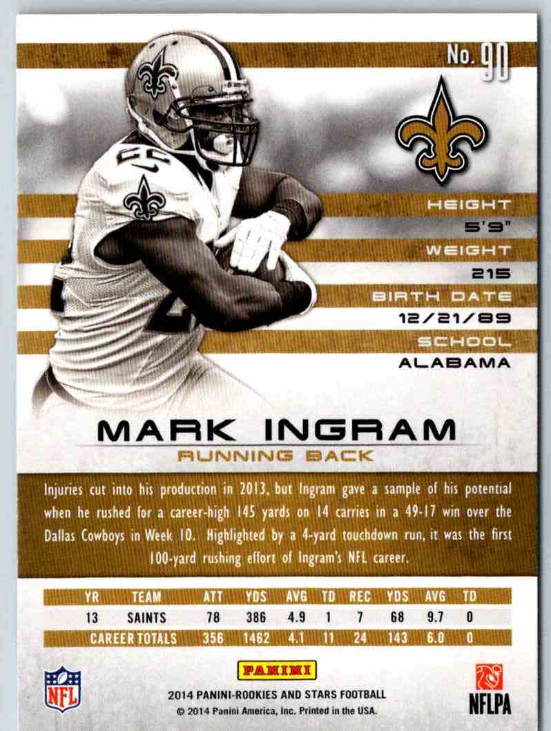 2014 Panini Rookies And Stars Mark Ingram