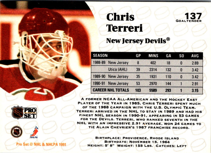1991 Pro Set Chris Terreri