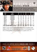 2012 Upper Deck Michael Ryder #58