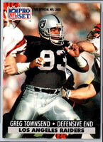 1991 Pro Set Greg Townsend #195