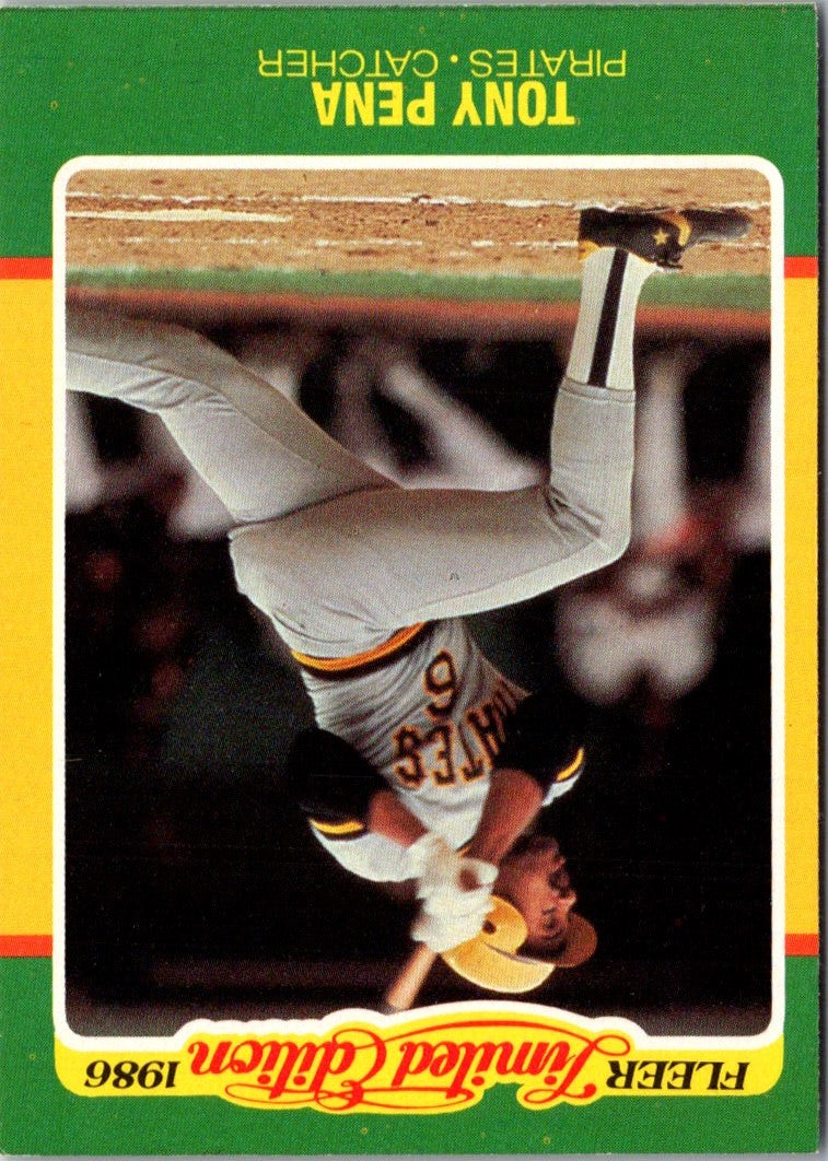 1985 Fleer Limited Edition Tony Pena