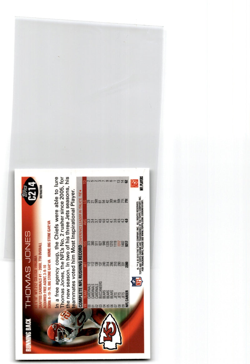 2010 Topps Chrome Thomas Jones