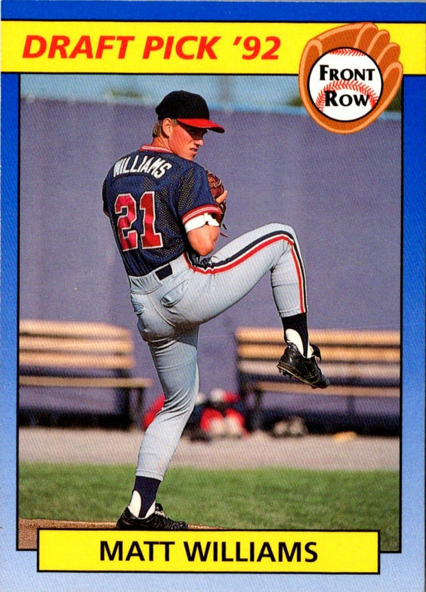 1992 Front Row Draft Picks Matt Williams #53