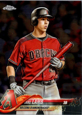 2018 Topps Chrome Refractor Jake Lamb #106