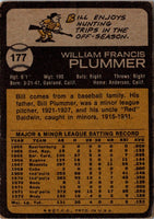 1973 Topps Bill Plummer #177 Rookie