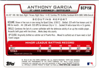 2012 Bowman Chrome Prospects Anthony Garcia #BCP158