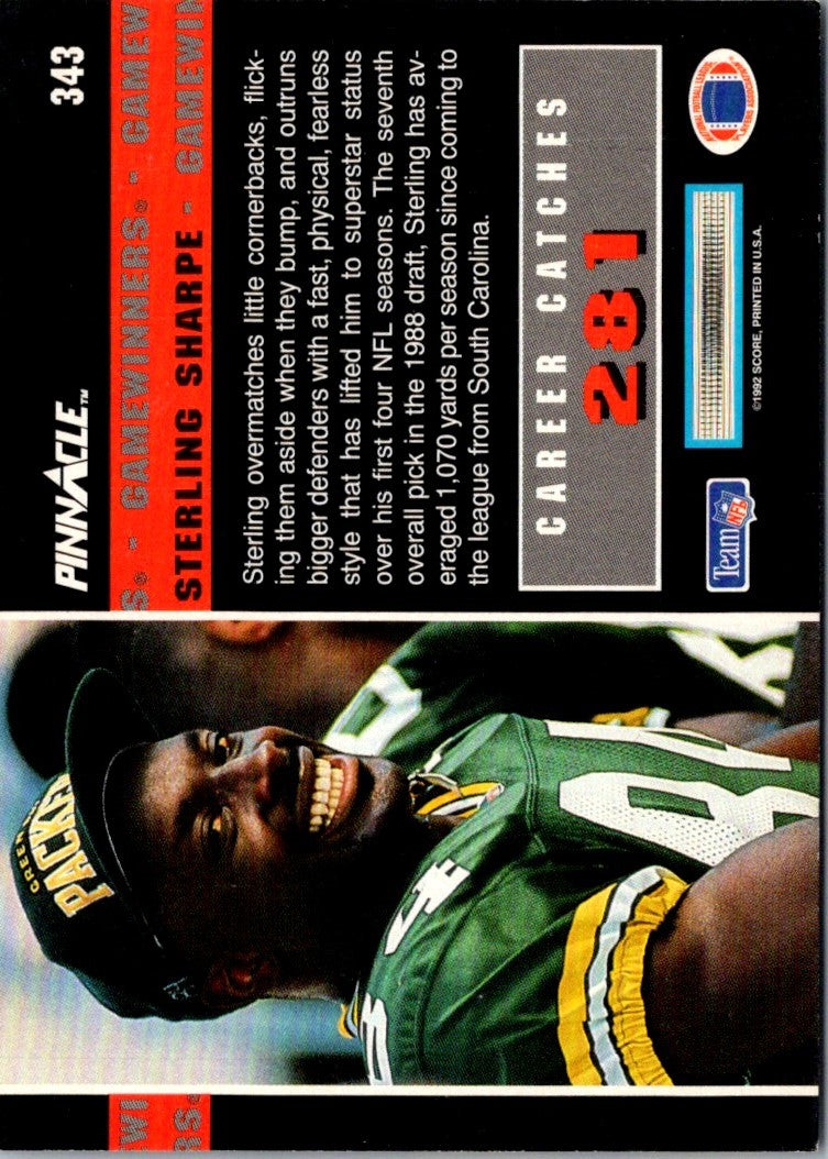 1992 Pinnacle Sterling Sharpe