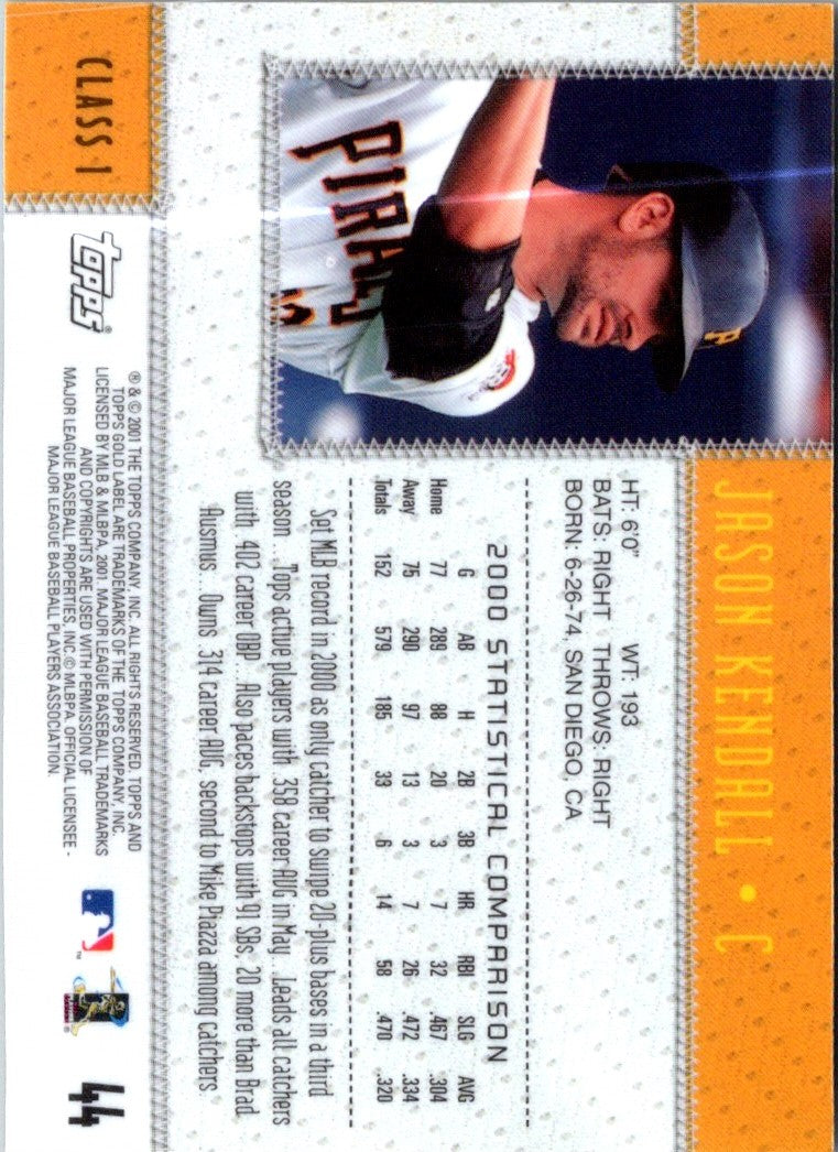 2001 Topps Gold Label Jason Kendall