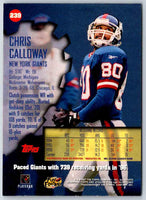 1997 Topps Stadium Club Football Chris Calloway #239