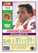 1990 Score Stanford Jennings