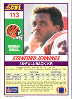 1990 Score Stanford Jennings #113