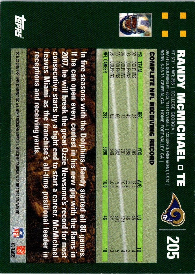 2007 Topps Randy McMichael