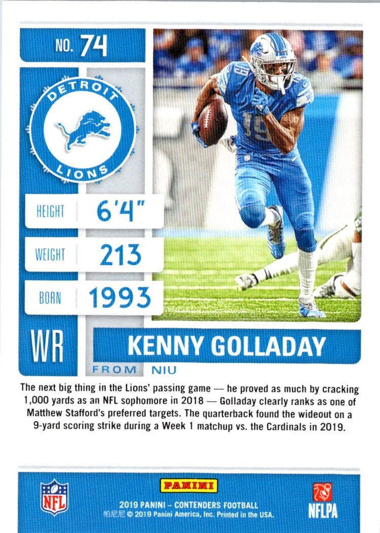 2019 Panini Kenny Golladay