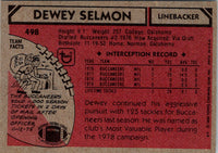 1980 Topps Dewey Selmon #498 NM-MT