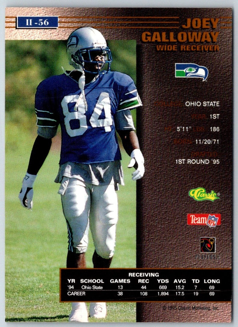 1995 Pro Line Series II Joey Galloway