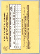 1985 Donruss Keith Atherton