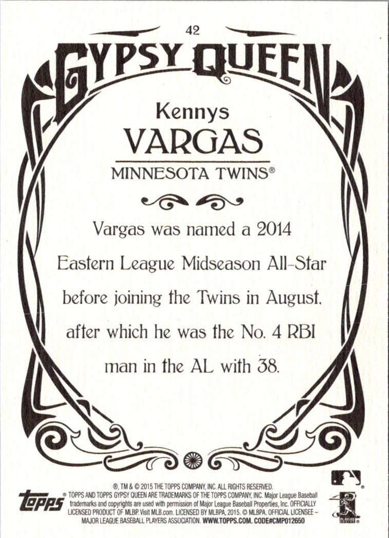 2015 Topps Gypsy Queen Kennys Vargas