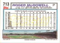 1992 Topps Gold Winners Roger McDowell #713