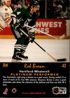 1991 Pro Set Platinum Rob Brown #42