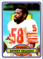 1980 Topps Dewey Selmon #498 NM-MT