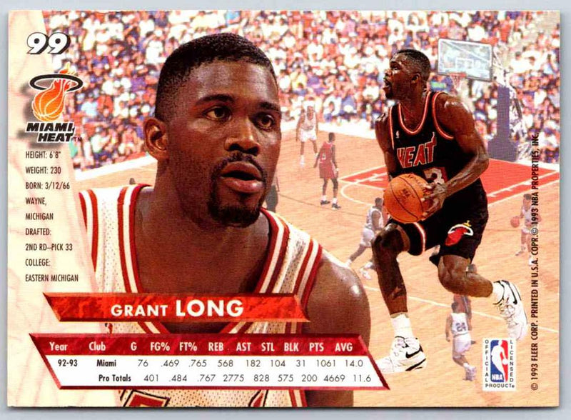 1992 Fleer Ultra Grant Long