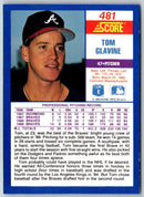 1990 Score Tom Glavine