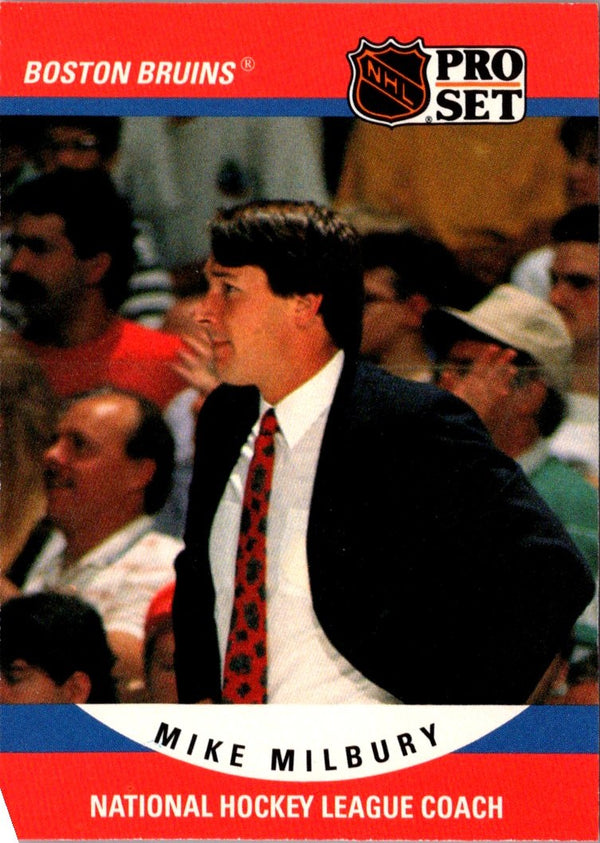1990 Pro Set Mike Milbury #661
