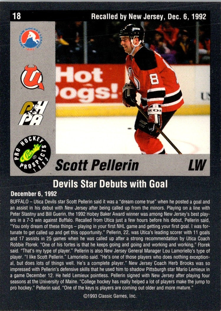 1993 Classic Pro Prospects Scott Pellerin