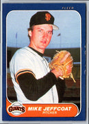 1986 Fleer Mike Jeffcoat