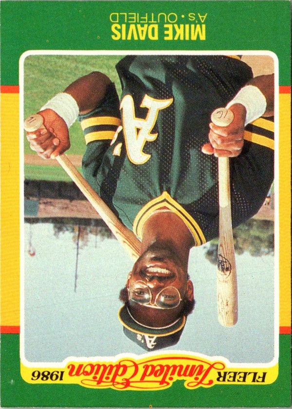 1986 Fleer Limited Edition Mike Davis #14