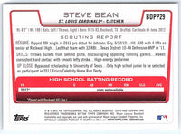 2012 Bowman Steve Bean #BDPP29