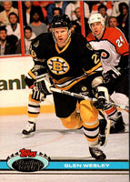1991 Stadium Club Glen Wesley #190A